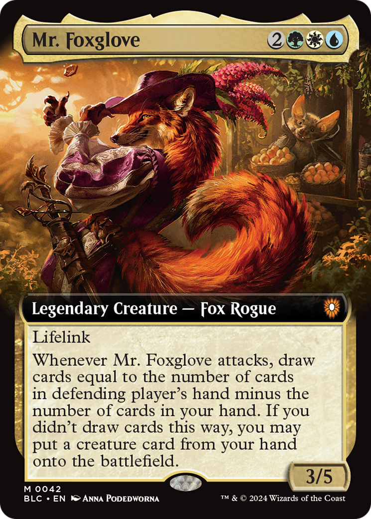 Mr. Foxglove (BLC-042) - Bloomburrow Commander [Mythic]