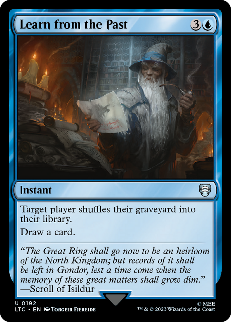 Learn from the Past (LTC-192) - Tales of Middle-earth Commander [Uncommon]