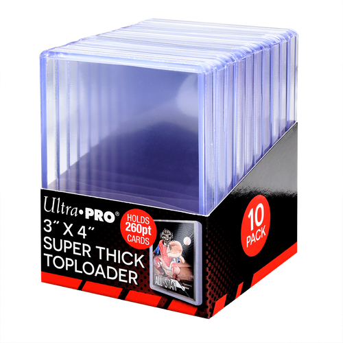 Ultra Pro - Super Thick Toploaders Card Sleeves 260PT (10ct) for 3"x 4"