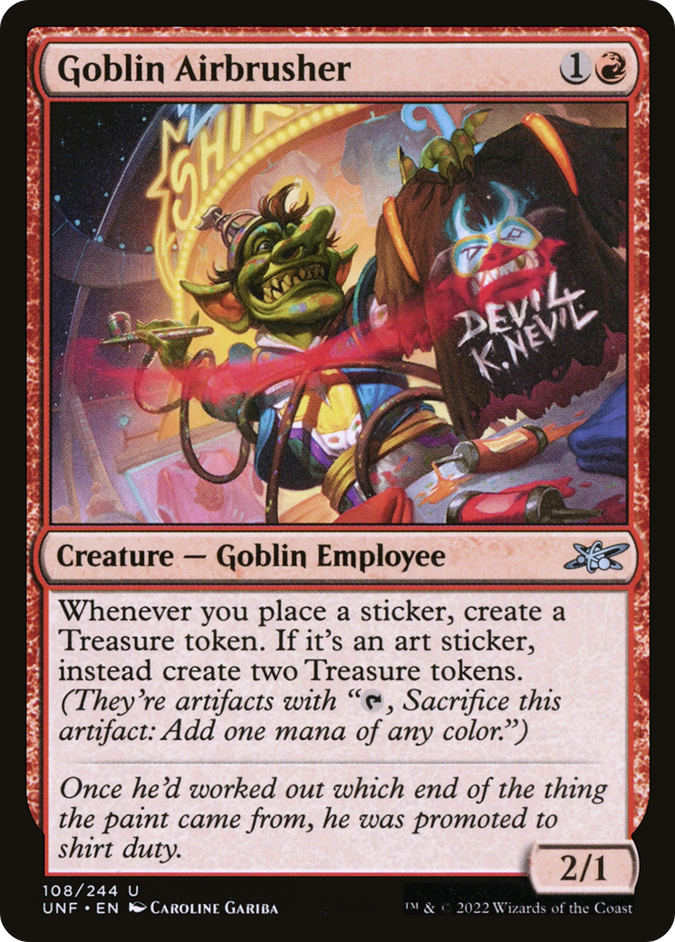 Goblin Airbrusher (UNF-108) - Unfinity Foil [Uncommon]