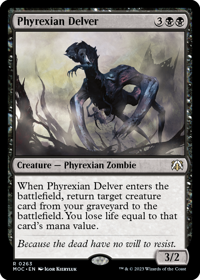 Phyrexian Delver (MOC-263) - March of the Machine Commander [Rare]