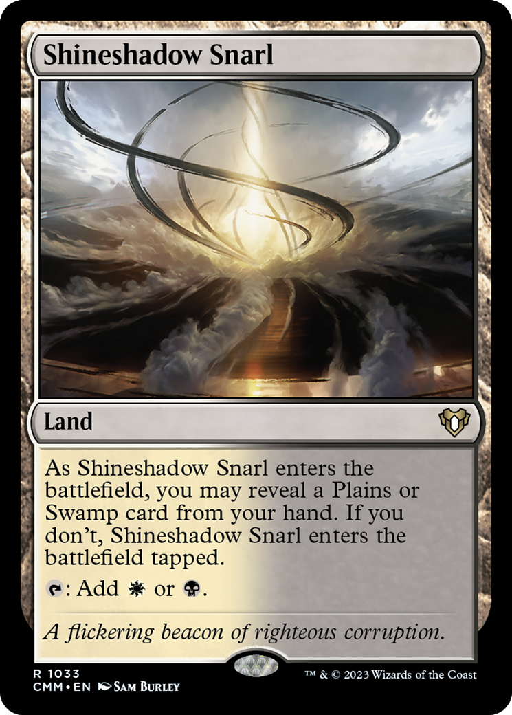 Shineshadow Snarl (CMM-1033) - Commander Masters [Rare]