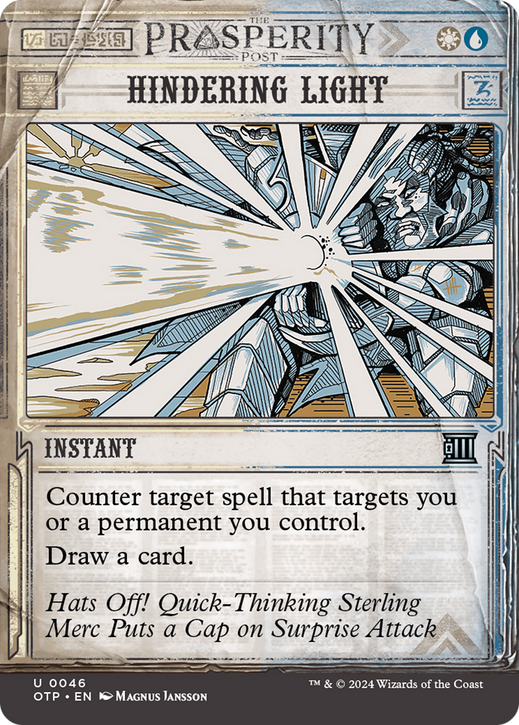 Hindering Light (OTP-046) - Breaking News: (Showcase) (Borderless) [Uncommon]