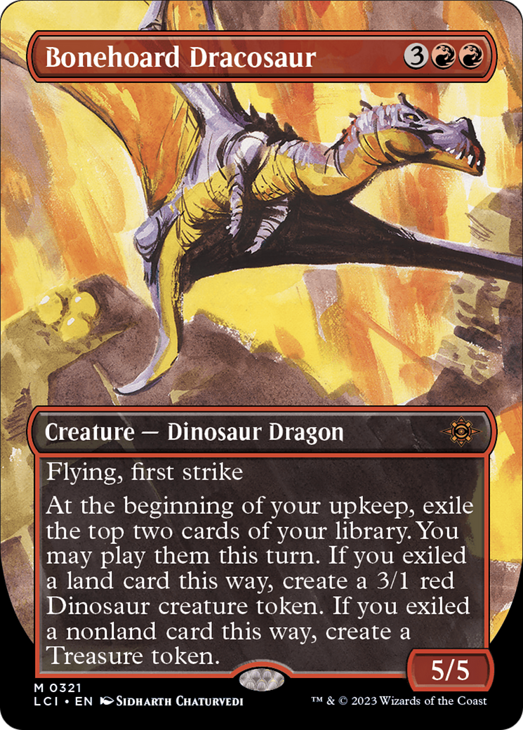 Bonehoard Dracosaur (LCI-321) - The Lost Caverns of Ixalan (Borderless) [Mythic]