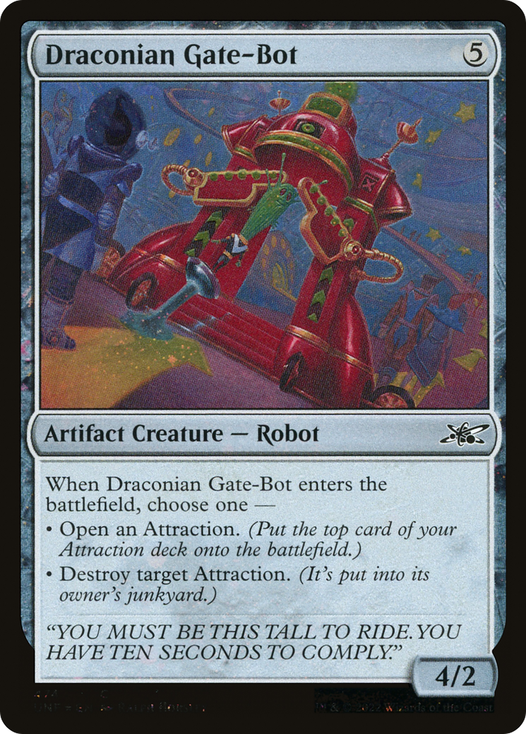 Draconian Gate-Bot (UNF-474) - Unfinity Galaxy Foil [Common]
