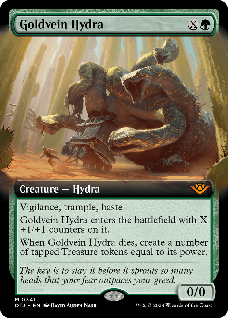 Goldvein Hydra (OTJ-341) - Outlaws of Thunder Junction: (Extended Art) Foil [Mythic]
