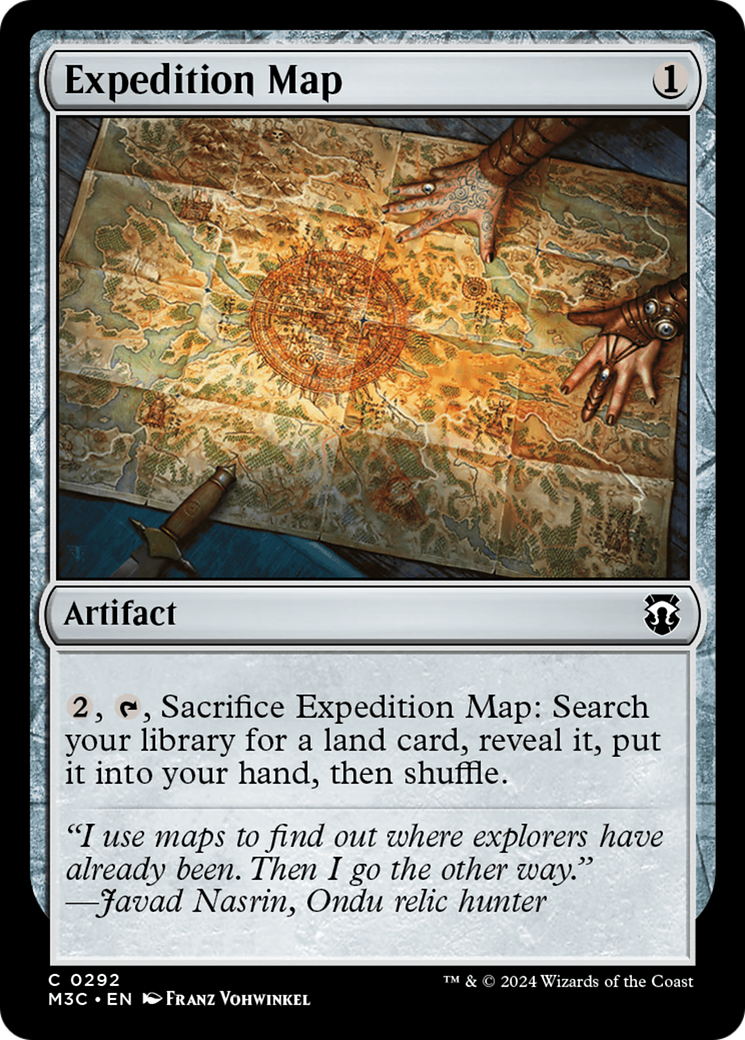 Expedition Map (M3C-292) - Modern Horizons 3 Commander Foil [Common]