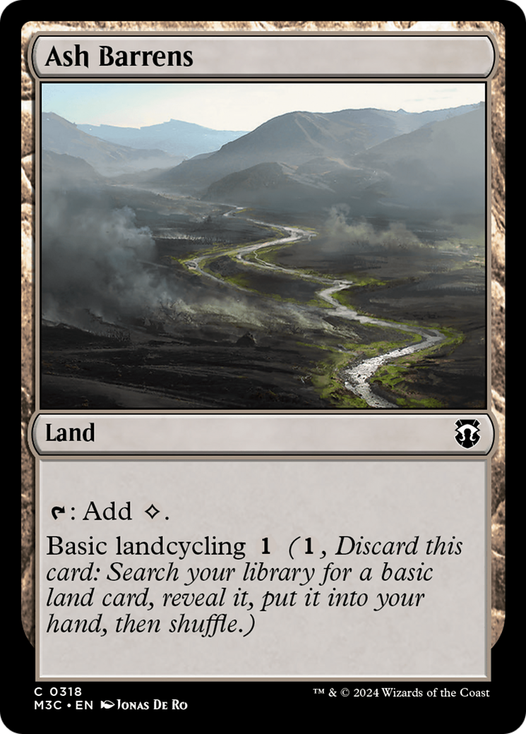 Ash Barrens (M3C-318) - Modern Horizons 3 Commander Foil [Common]
