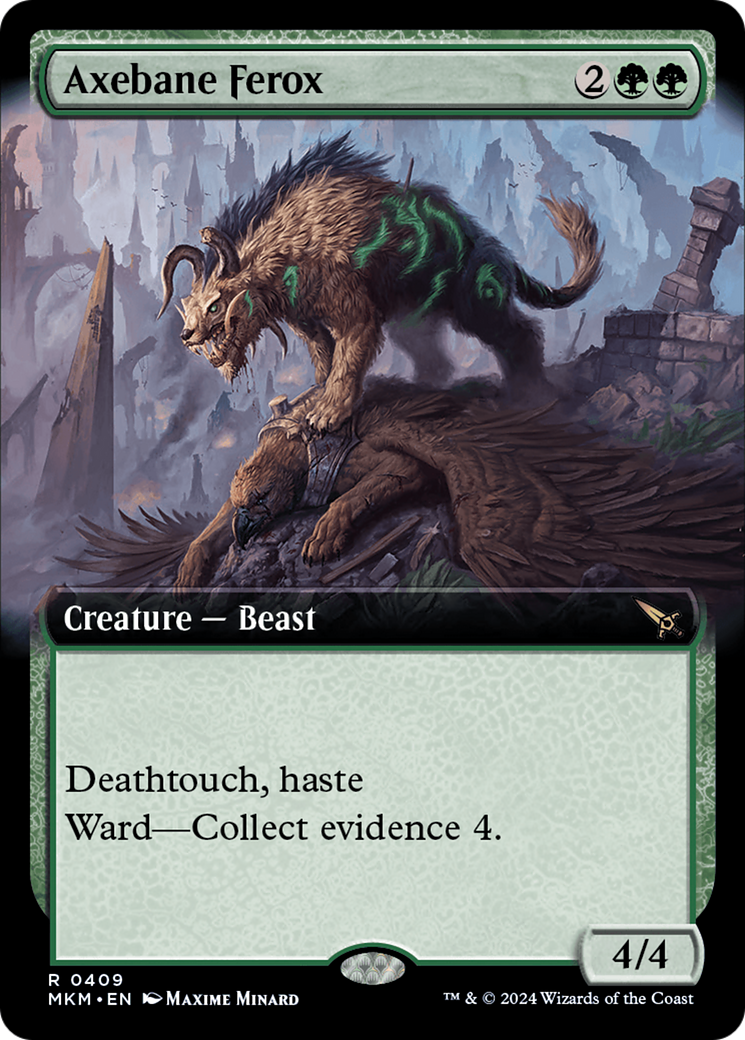 Axebane Ferox (MKM-409) - Murders at Karlov Manor: (Extended Art) Foil [Rare]