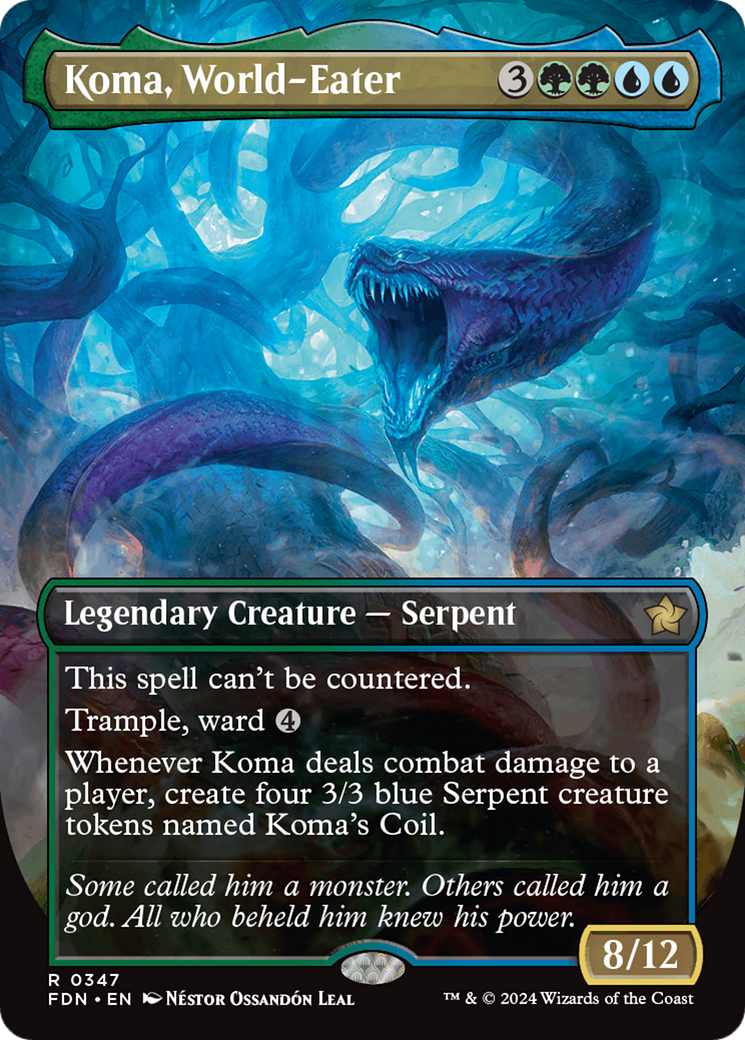 Koma, World-Eater (FDN-347) - Foundations (Borderless) [Rare]