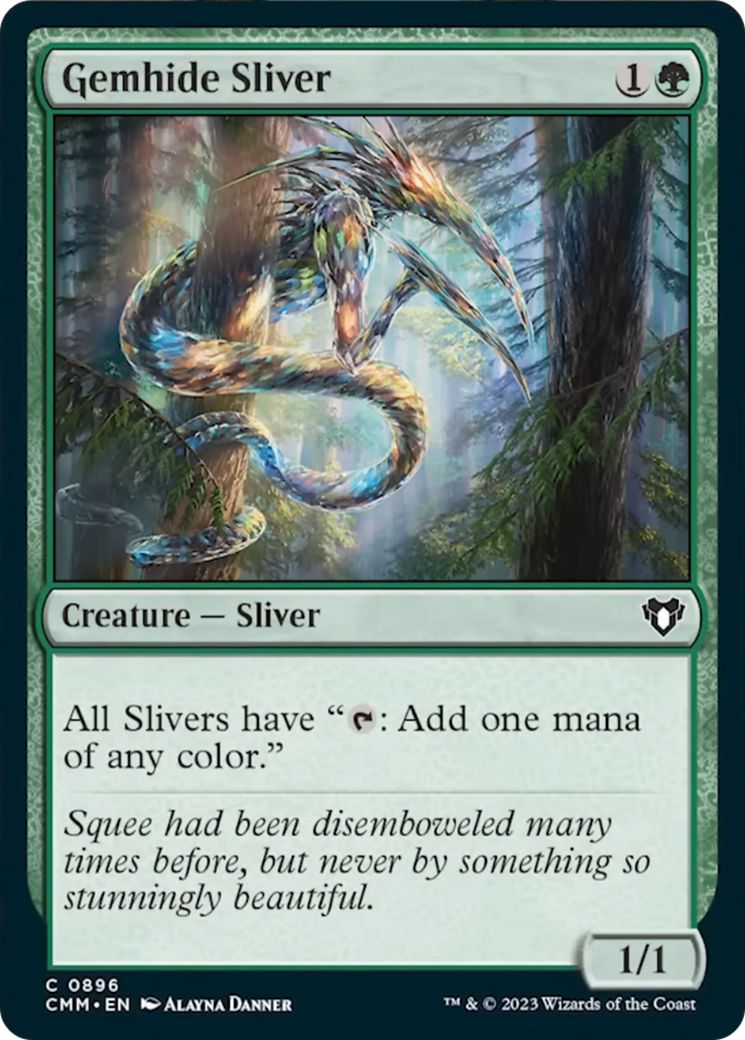 Gemhide Sliver (CMM-896) - Commander Masters [Common]
