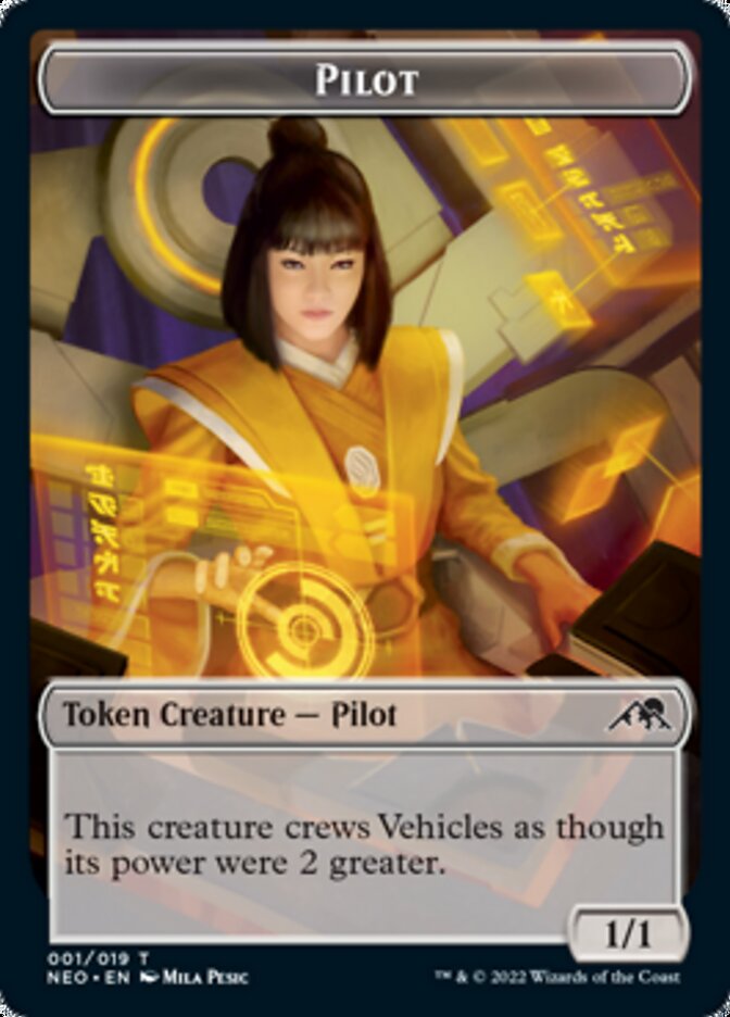 Pilot (TNEO-001) - Kamigawa: Neon Dynasty Tokens [Common]