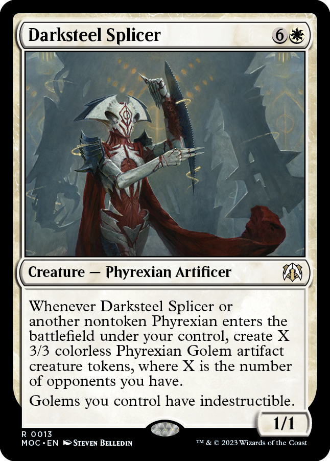 Darksteel Splicer (MOC-013) - March of the Machine Commander [Rare]