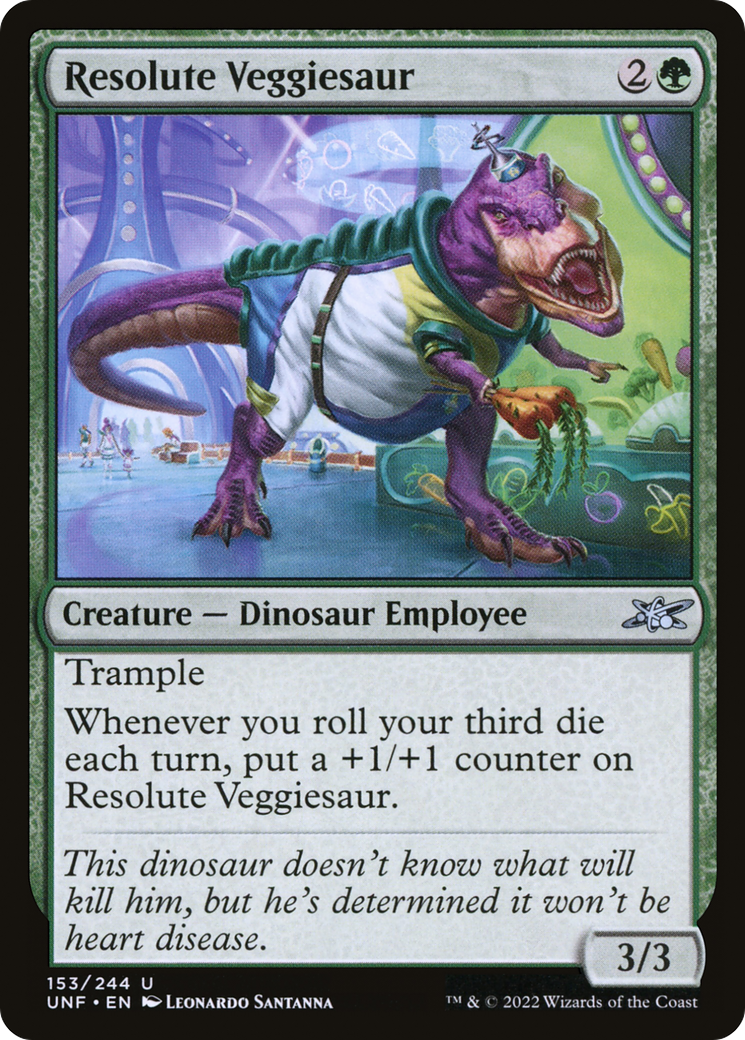 Resolute Veggiesaur (UNF-153) - Unfinity [Uncommon]