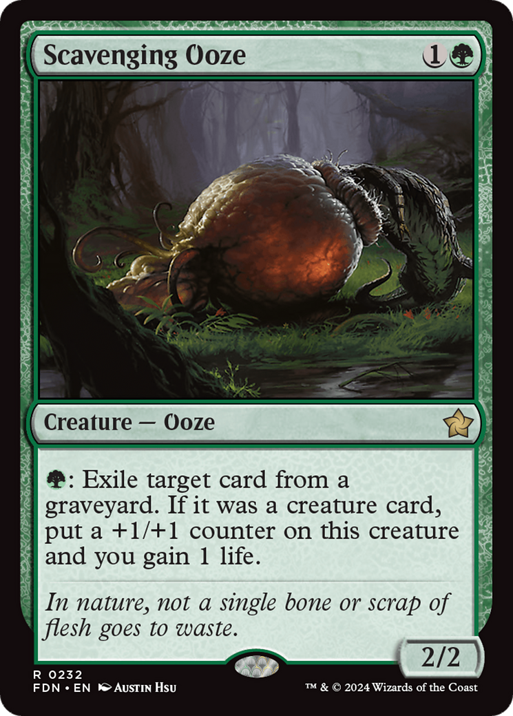 Scavenging Ooze (FDN-232) - Foundations Foil [Rare]
