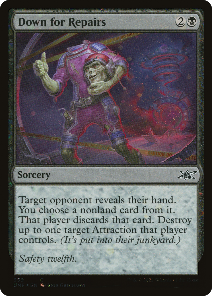 Down for Repairs (UNF-359) - Unfinity Galaxy Foil [Common]