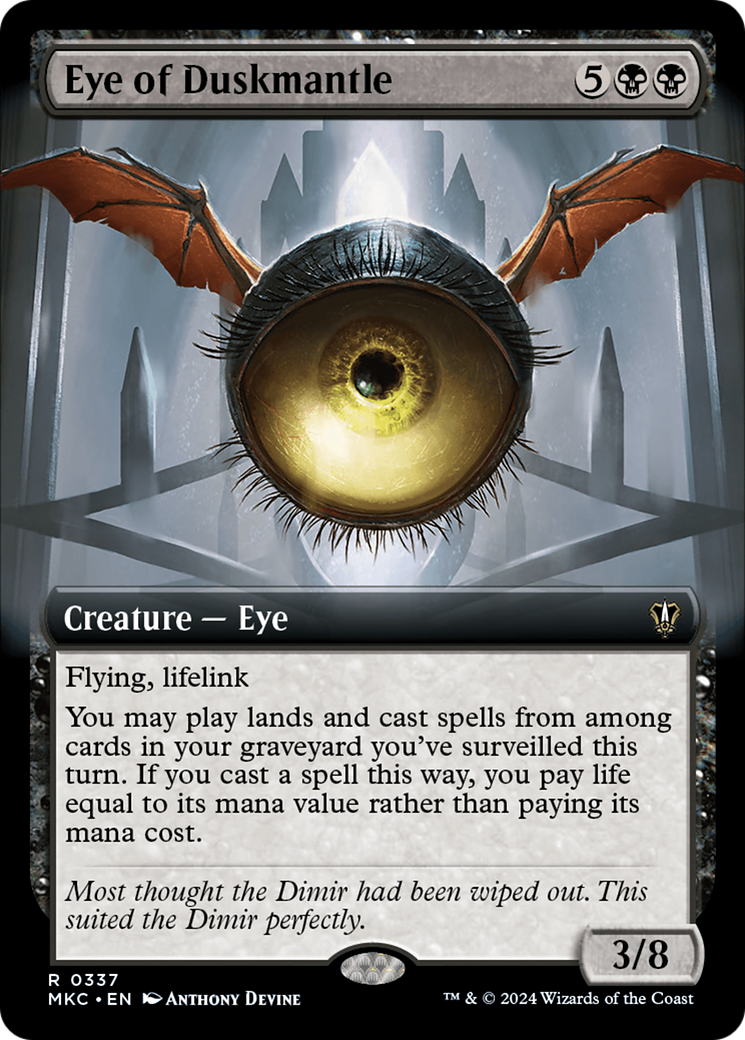 Eye of Duskmantle (MKC-337) - Murders at Karlov Manor Commander: (Extended Art) [Rare]