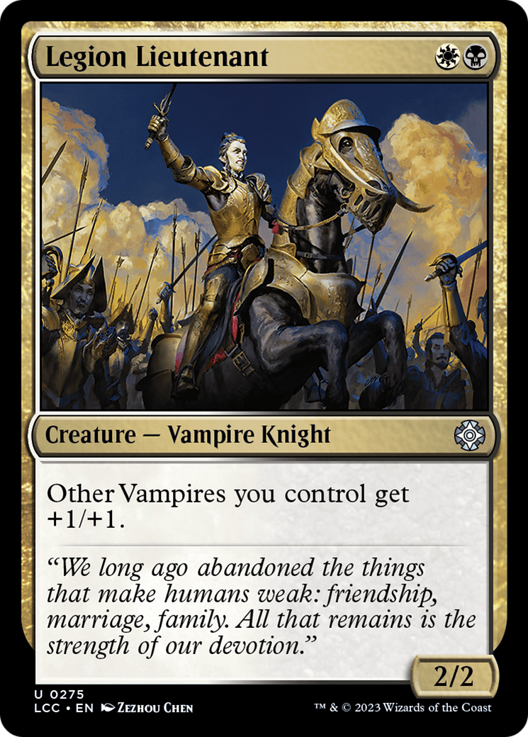 Legion Lieutenant (LCC-275) - The Lost Caverns of Ixalan Commander [Uncommon]
