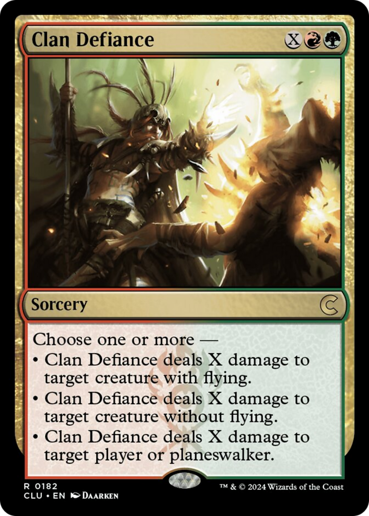 Clan Defiance (CLU-182) - Ravnica: Clue Edition [Rare]