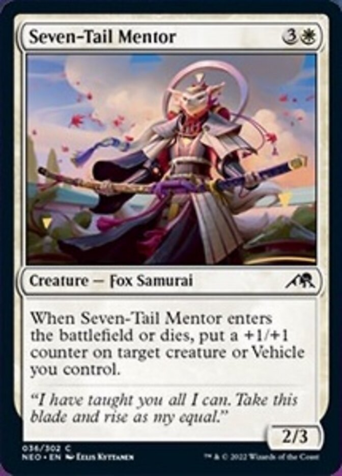 Seven-Tail Mentor (NEO-036) - Kamigawa: Neon Dynasty [Common]
