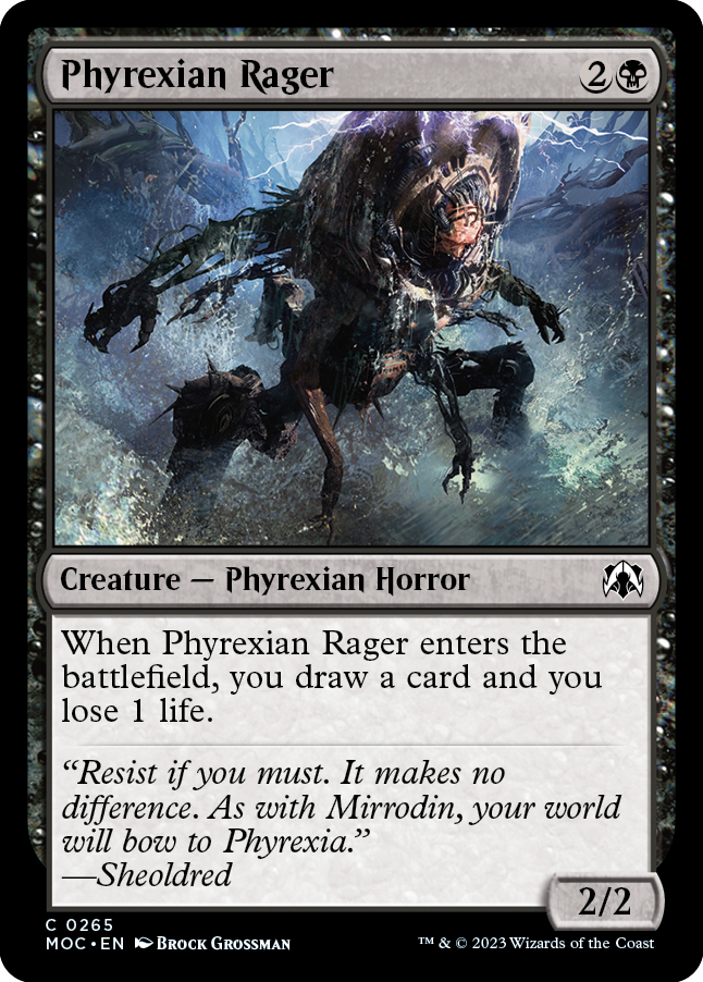 Phyrexian Rager (MOC-265) - March of the Machine Commander [Common]