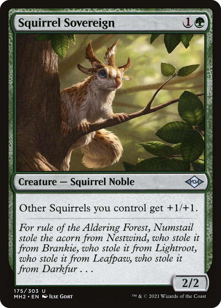 Squirrel Sovereign (MH2-175) - Modern Horizons 2 [Uncommon]