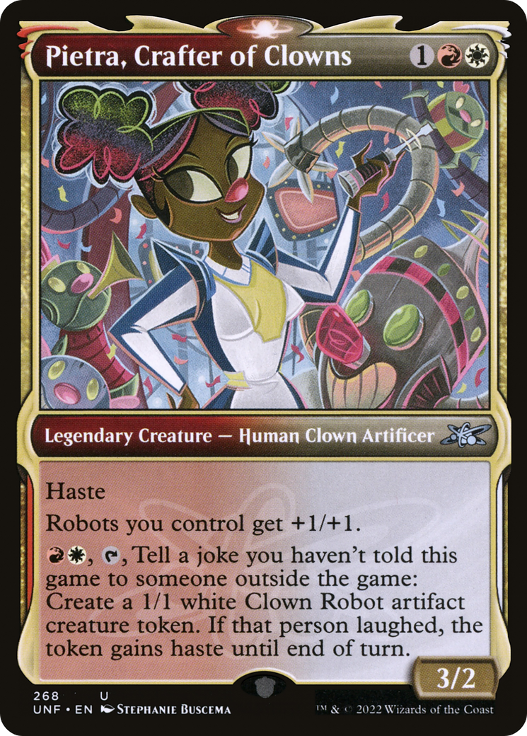 Pietra, Crafter of Clowns (UNF-268) - Unfinity: (Showcase) [Uncommon]