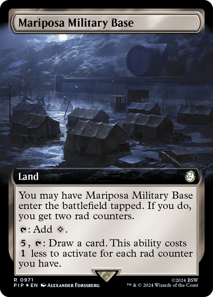 Mariposa Military Base (PIP-971) - Fallout: (Extended Art) Surge Foil [Rare]