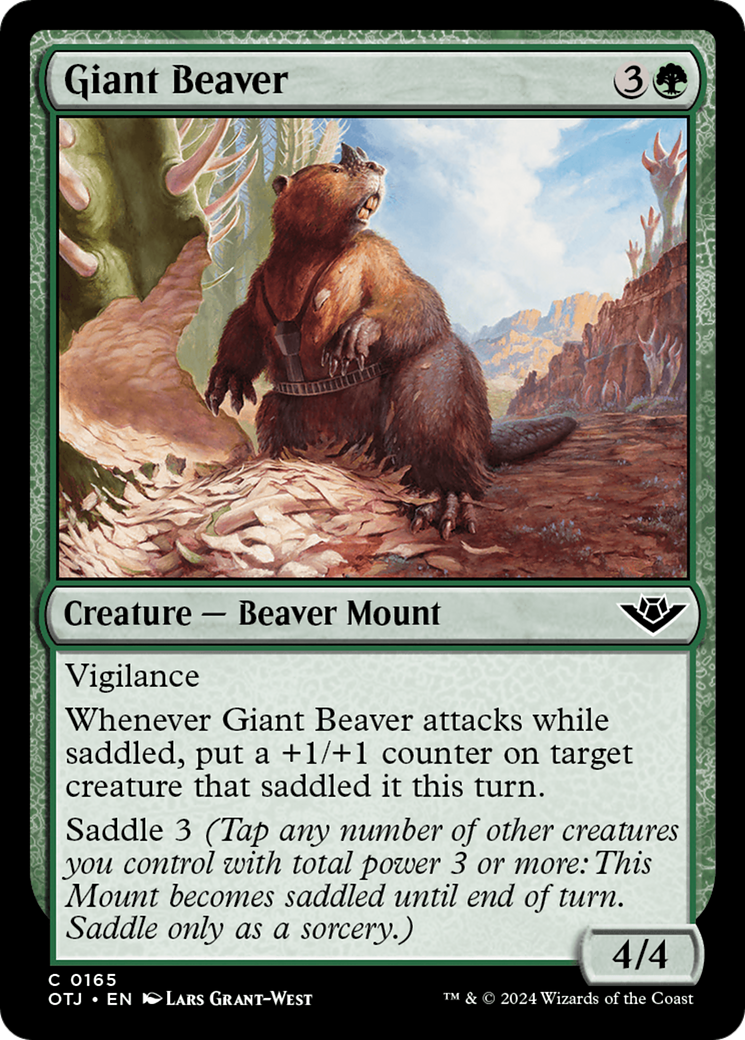 Giant Beaver (OTJ-165) - Outlaws of Thunder Junction [Common]
