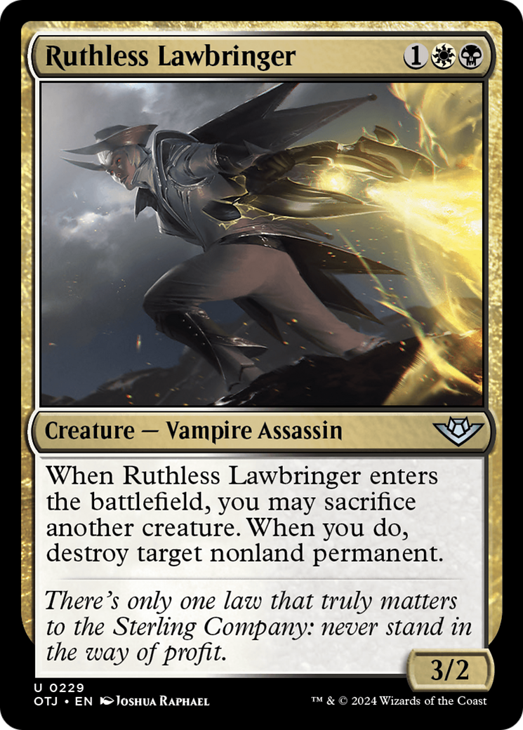 Ruthless Lawbringer (OTJ-229) - Outlaws of Thunder Junction Foil [Uncommon]