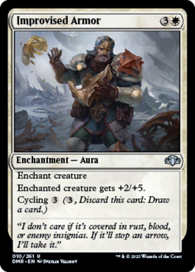 Improvised Armor (DMR-010) - Dominaria Remastered [Uncommon]