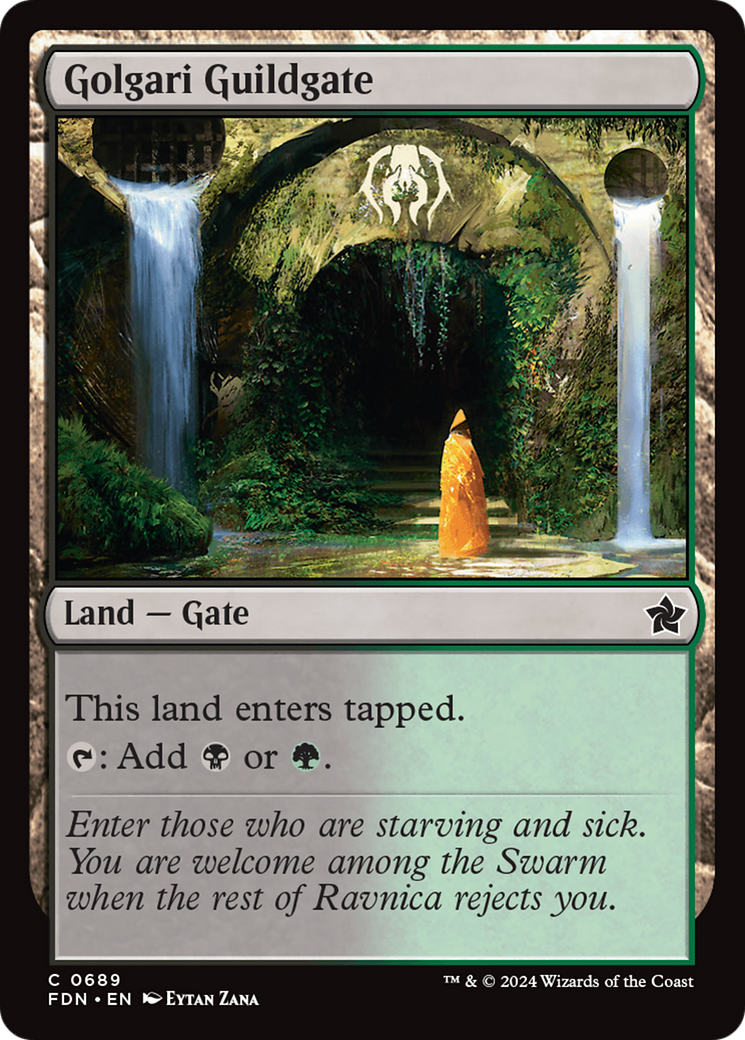 Golgari Guildgate (FDN-689) - Foundations [Common]