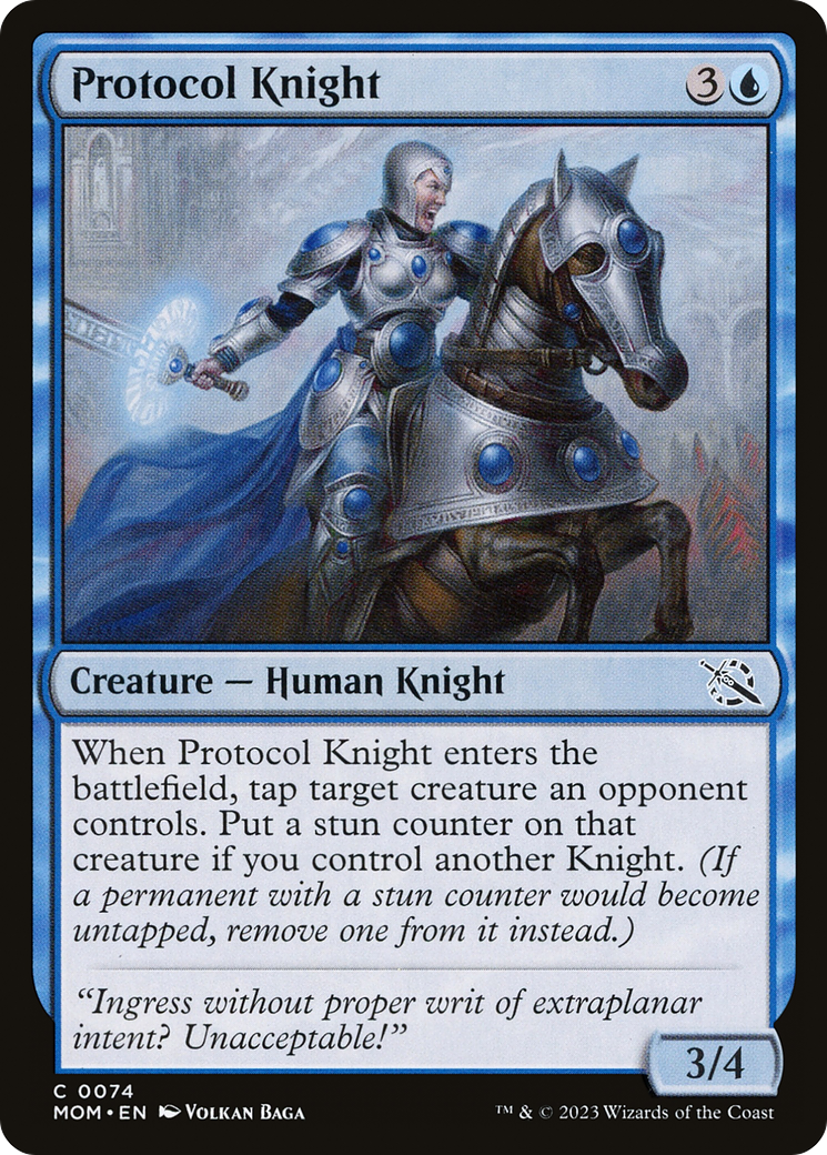 Protocol Knight (MOM-074) - March of the Machine [Common]