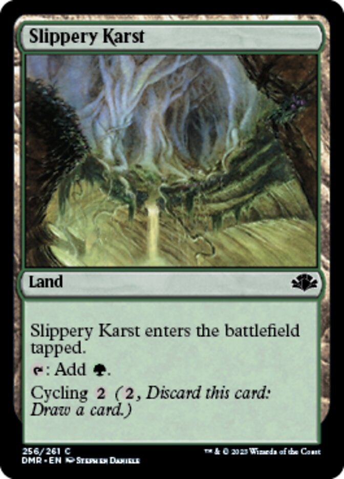 Slippery Karst (DMR-256) - Dominaria Remastered [Common]