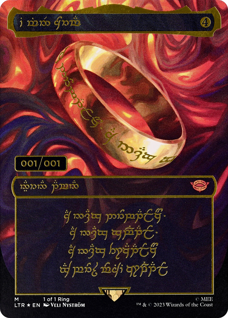 The One Ring (LTR-000) - The Lord of the Rings: Tales of Middle-earth (Borderless) Foil [Mythic]