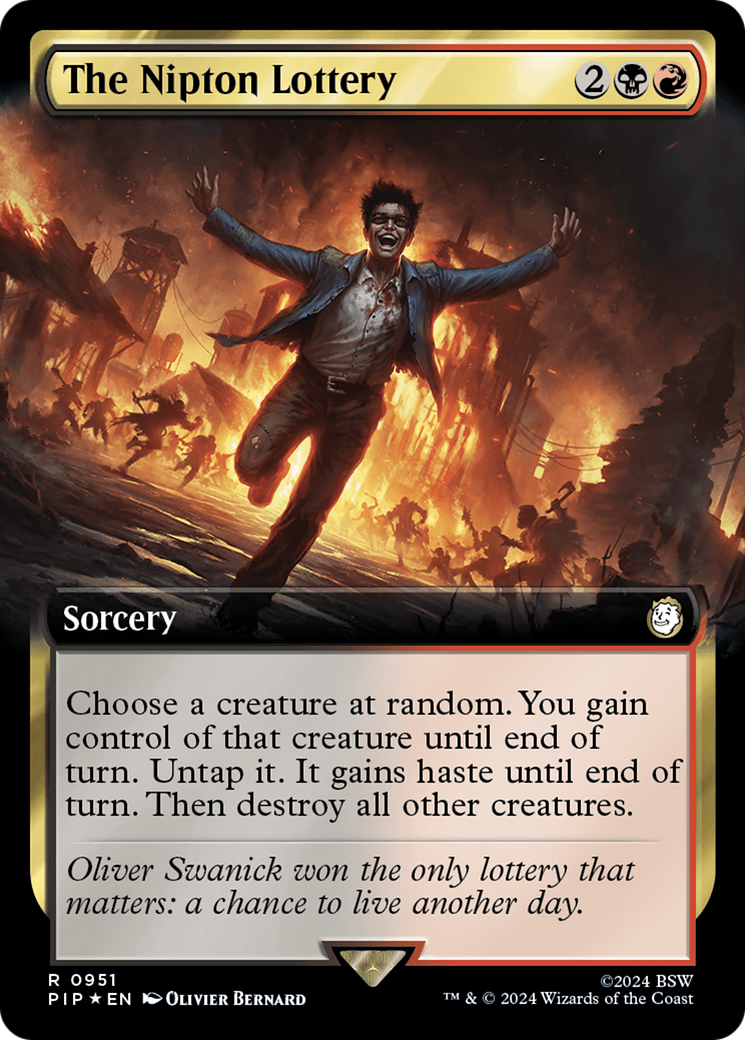 The Nipton Lottery (PIP-951) - Fallout: (Extended Art) Surge Foil [Rare]