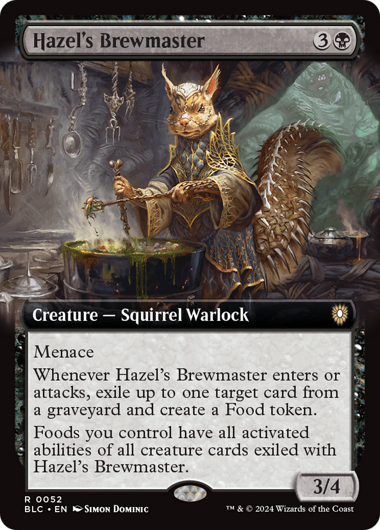 Hazel's Brewmaster (BLC-052) - Bloomburrow Commander [Rare]