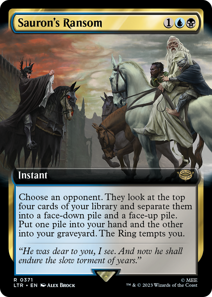 Sauron's Ransom (LTR-371) - The Lord of the Rings: Tales of Middle-earth: (Extended Art) Foil [Rare]