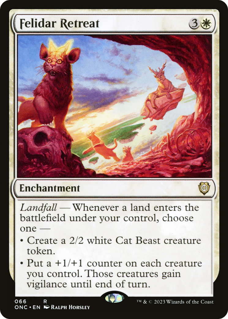 Felidar Retreat (ONC-066) - Phyrexia: All Will Be One Commander [Rare]