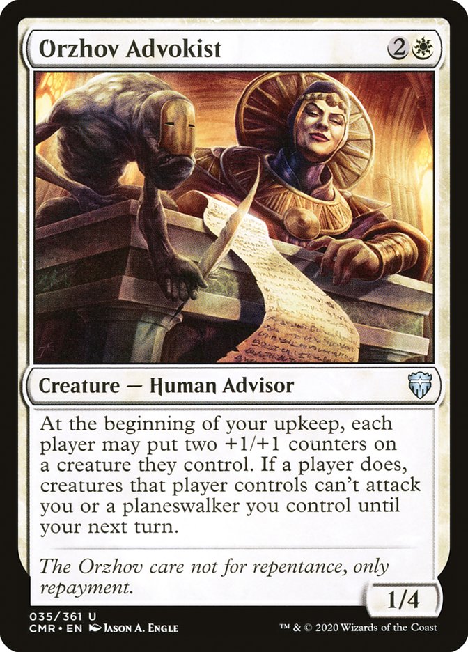 Orzhov Advokist (CMR-035) - Commander Legends [Uncommon]