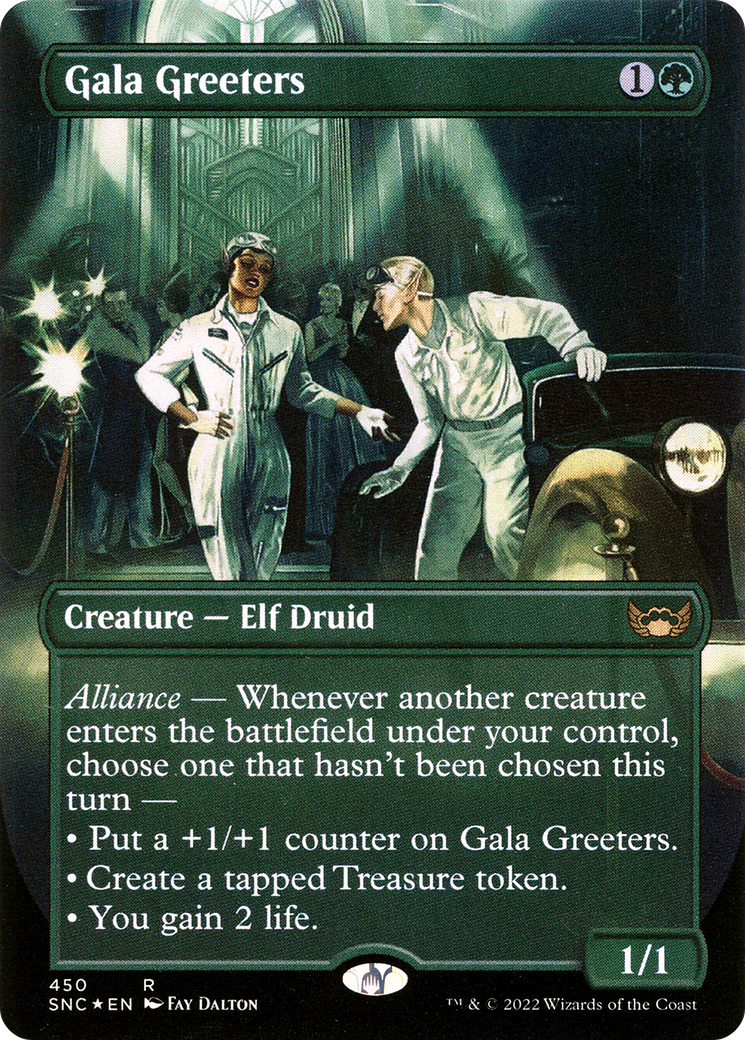 Gala Greeters (SNC-450) - Streets of New Capenna (Borderless) Foil [Rare]