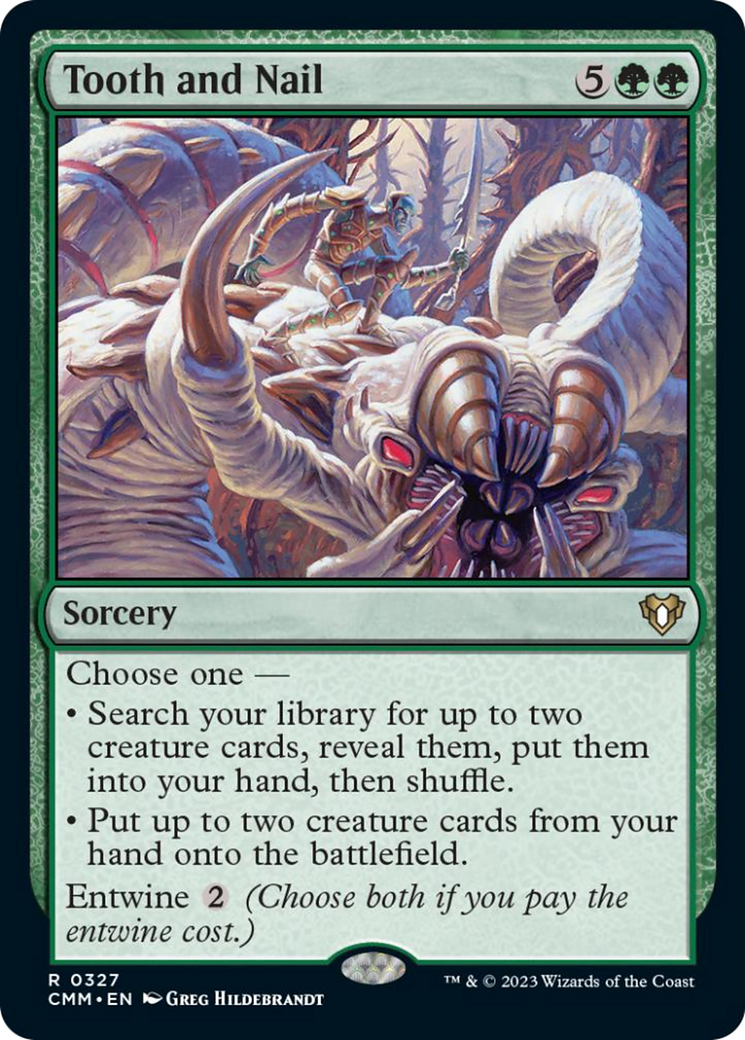Tooth and Nail (CMM-327) - Commander Masters [Rare]