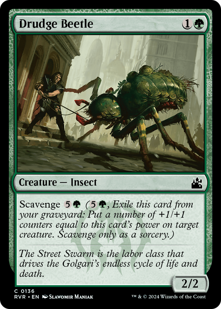 Drudge Beetle (RVR-136) - Ravnica Remastered [Common]