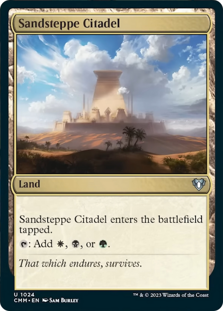 Sandsteppe Citadel (CMM-1024) - Commander Masters [Uncommon]