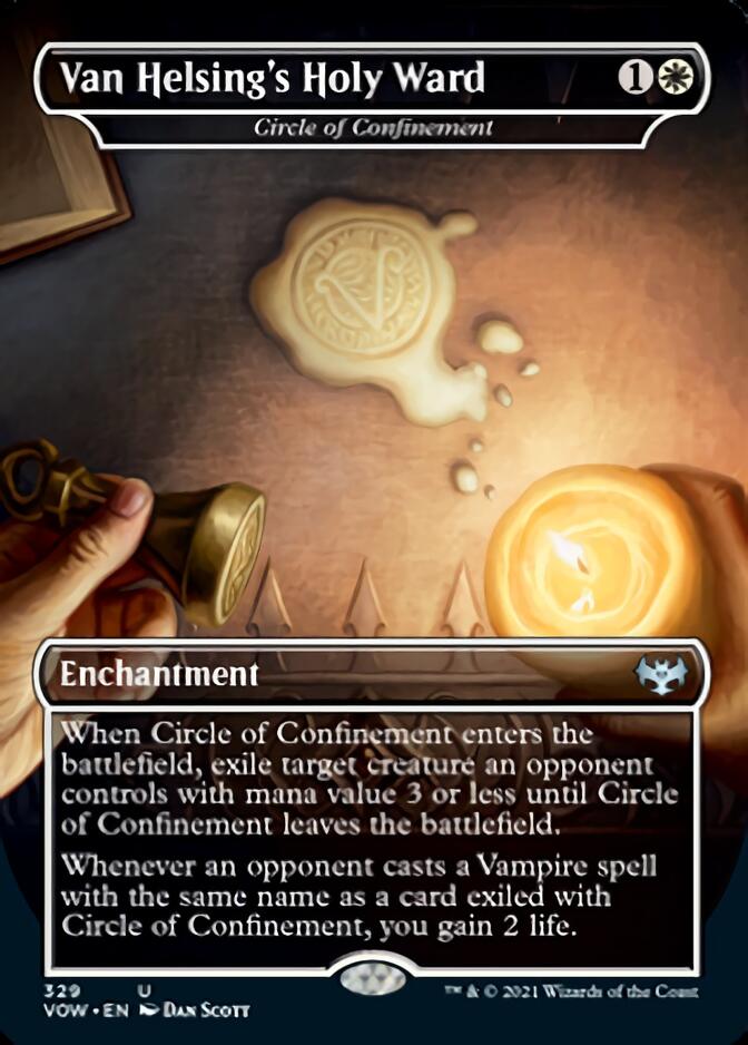 Circle of Confinement (VOW-329) - Innistrad: Crimson Vow / Van Helsing's Holy Ward (Borderless) [Uncommon]