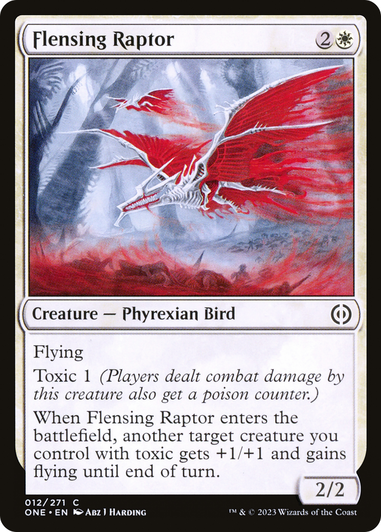 Flensing Raptor (ONE-012) - Phyrexia: All Will Be One [Common]