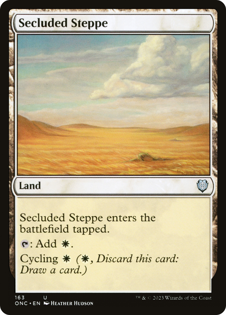 Secluded Steppe (ONC-163) - Phyrexia: All Will Be One Commander [Uncommon]