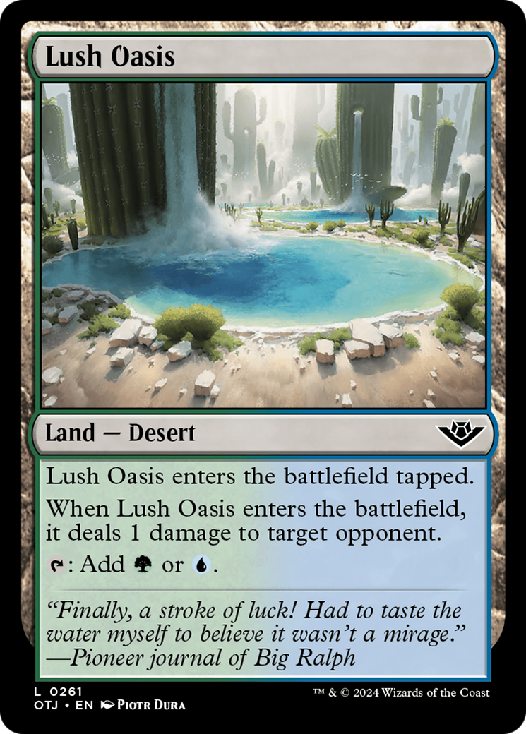 Lush Oasis (OTJ-261) - Outlaws of Thunder Junction [Common]