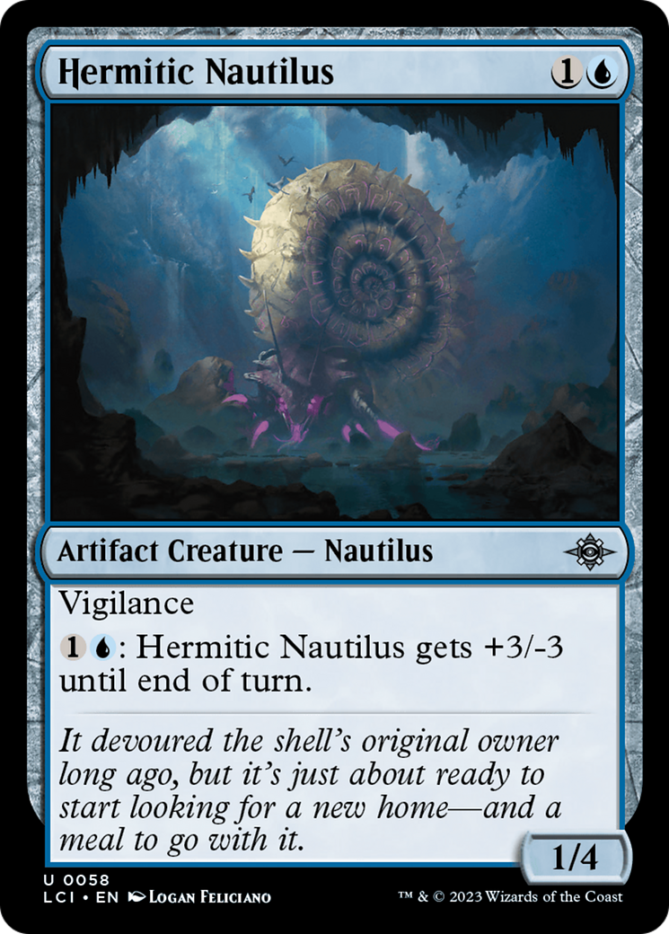 Hermitic Nautilus (LCI-058) - The Lost Caverns of Ixalan [Uncommon]