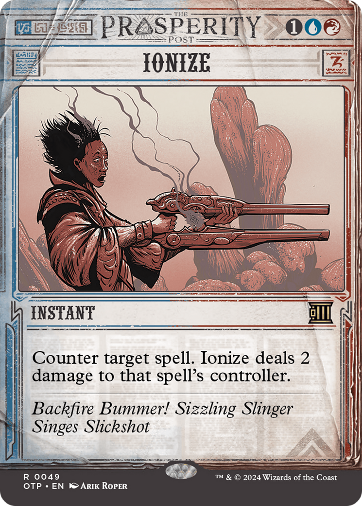 Ionize (OTP-049) - Breaking News: (Showcase) (Borderless) Foil [Rare]